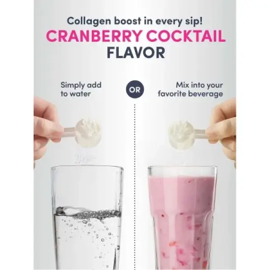 NeoCell Beauty Infusion Collagen Powder | Collagen Type 1 and 3 | Hyaluronic Acid and Biotin | 11.64 Ounces | Cranberry Cocktail Flavor image {5}