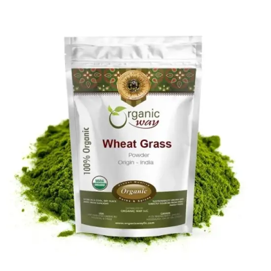 Organic Wheat Grass Juice Powder 8 Oz image {4}