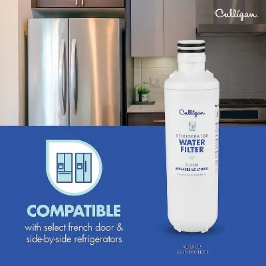 Culligan CUL1000 Replacement LG (LT1000P) Refrigerator Water Filter: Filters Pharmaceuticals, Lead, Chlorine, Microplastics image {4}