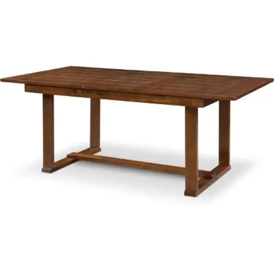 Wesley Extendable Dining Table Brown - ClickDecor image {2}