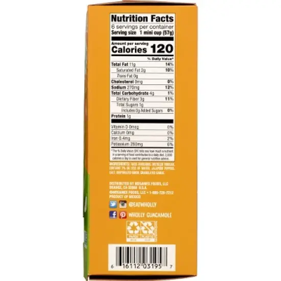 Wholly Guacamole Classic Mini Bowls - 12oz/6ct image {2}