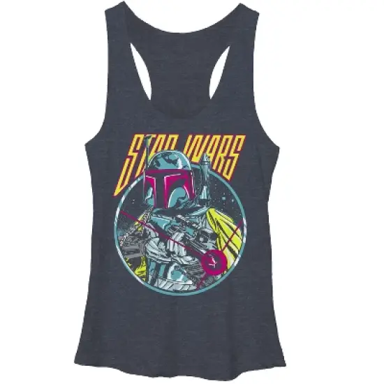Women's Star Wars Boba Fett Blaster Racerback Tank Top image {4}