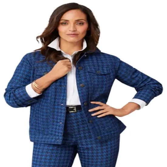 Jessica London Women&rsquo;s Plus Size Classic Cotton Denim Jacket image {23}