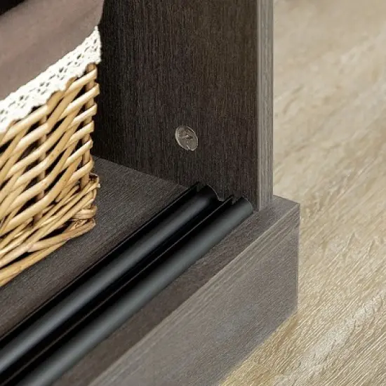 HOMCOM Modern Sideboard with Shelves, Buffet Cabinet with Storage Cabinets, Adjustable Shelf, Sliding Doors for Living Room, Kitchen, Dark Grey image {5}