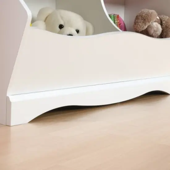 Twin Pogo Bookcase/Footboard Soft White Finish - Sauder image {8}