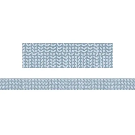 Teacher Created Resources&reg; Classroom Cottage Blue Petals Straight Border Trim, 35 Feet Per Pack, 6 Packs image {1}
