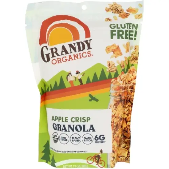 Grandy Organics - Granola Organic - Apple Crisp - Case of 6 - 12 oz image {1}