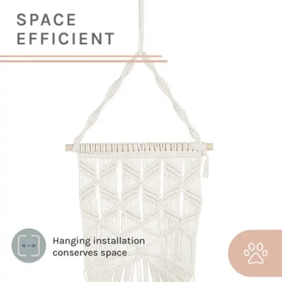 Sam's Pets Lucy Macram White Cat Tree image {3}