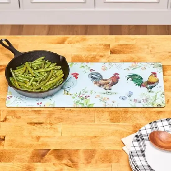 The Lakeside Collection Tempered Glass Countertop Protector - Whimsical Butterfly image {3}