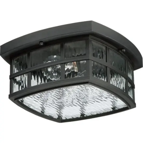 Quoizel Lighting Stonington 2 - Light Flush Mount in  Mystic Black image {2}
