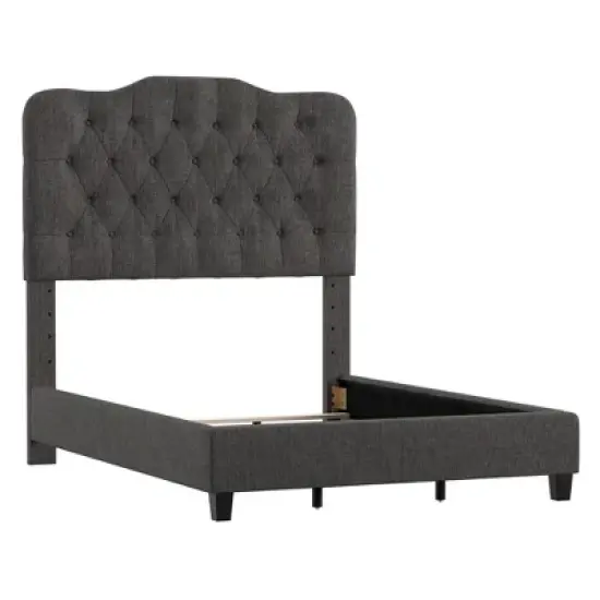 Edensor Adjustable Diamond Tufted Camel Back Bed - Inspire Q image {9}