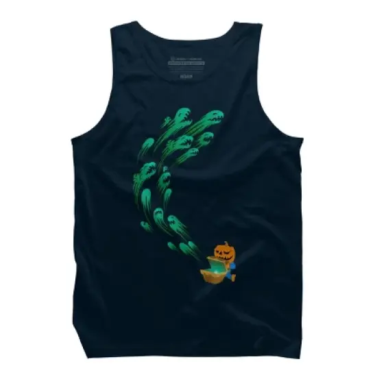 Men's Design By Humans It's time for halloween By SINDAR Tank Top image {5}