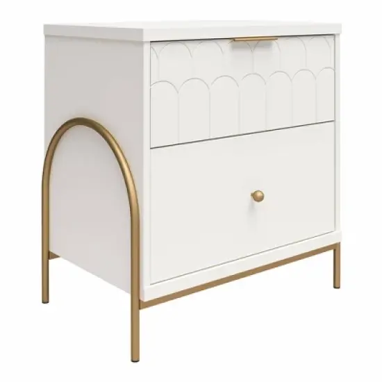 Anastasia Nightstand White - CosmoLiving by Cosmopolitan image {6}