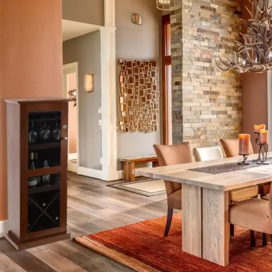 Herrin Locking Bar Cabinet Chestnut - Atlantic image {1}