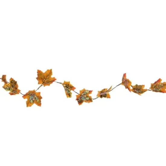 Northlight LED Maple Leaves Fall Harvest Micro Fairy Light Set - 4' Brown Wire - 10ct image {5}