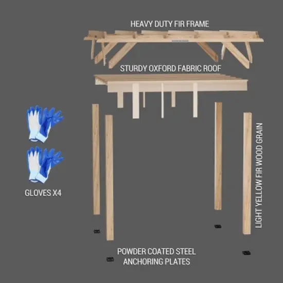 Whizmax 10&lsquo;&times;10&rsquo;/10&lsquo;&times;12&rsquo; Outdoor Pergola, Upgraded Canopy with Adjustable Roof, Metal Patio Pergola with Shade Cover for Backyard, Garden and Deck image {7}