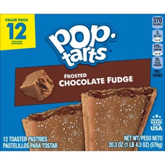 Pop-Tarts Frosted Chocolate Fudge Pastries - 12ct/20.31oz image {8}