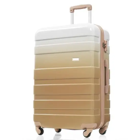 Gulches ABS Hardshell Luggage Set - Lightweight 3-Piece Spinner Suitcases with TSA Lock - Tan - 20", 24", 28" image {1}