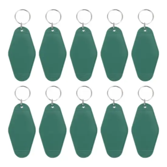 Unique Bargains Blank Vintage Motel Hotel Keychains Key Tag 10 Pcs image {13}