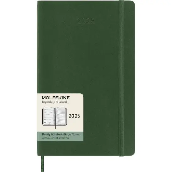 Moleskine 2025 Weekly/Monthly Planner 5.125"x8.25" Large Softcover Myrtle Green: Pocket Calendar, College Ruled, Acid-Free image {7}