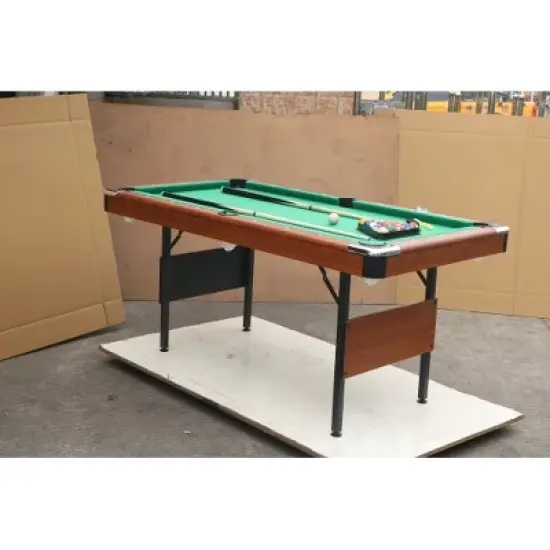 Pool table, Billiard table, game table, Children's game table, table games,family movement, green image {5}