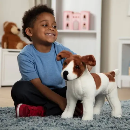 Melissa & Doug Giant Jack Russell Terrier - Lifelike Stuffed Animal Dog (over 12 inches tall) image {4}