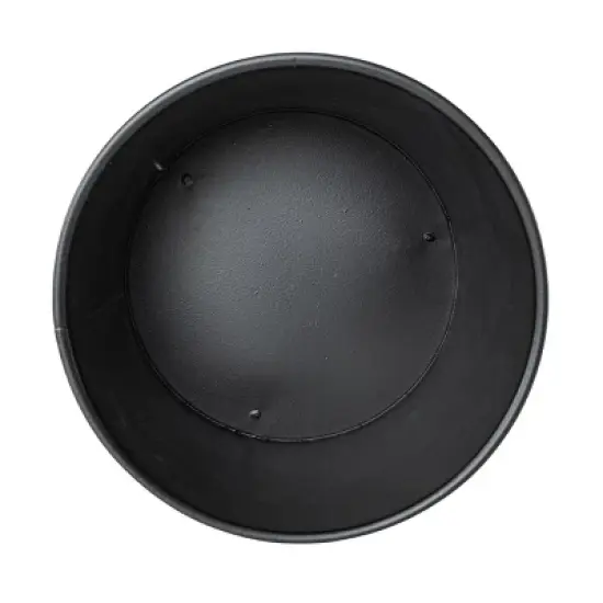 Footed Planter Black Metal - Foreside Home & Garden image {2}