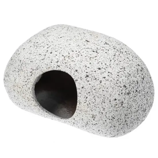 Unique Bargains Ceramic Aquarium Hideaway Rock Cave Fish Tank Decoration Gray 3.66''x2.60''x2.05'' image {6}
