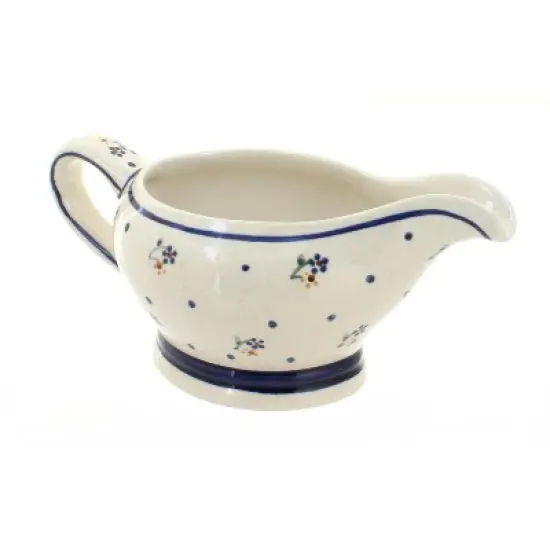 Blue Rose Polish Pottery 1258 Zaklady Gravy Boat image {2}