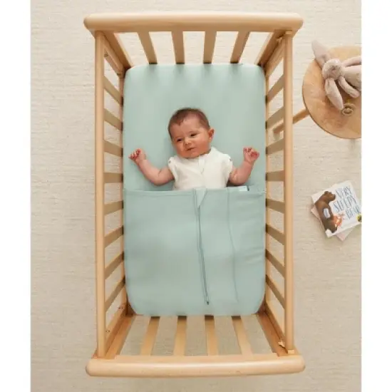 ergoPouch Cocoon Swaddle Sack 1.0 TOG Oatmeal Marle image {7}