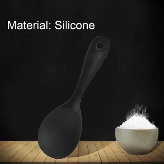 Unique Bargains Heat Resistant Ergonomic Handle Non-Stick Dishwasher Safe Soup Kitchen Spoon 8.7 Inch 1 Pc image {5}