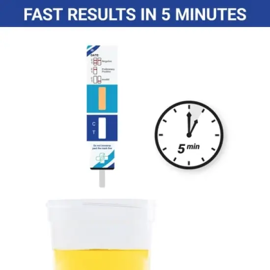 Mintegrity [5pk] - Marijuana (THC) Single Panel Drug Tests Card, Single Panel THC Screen Urine Drug Test Card with 50 ng/ml Cutoff Level image {4}