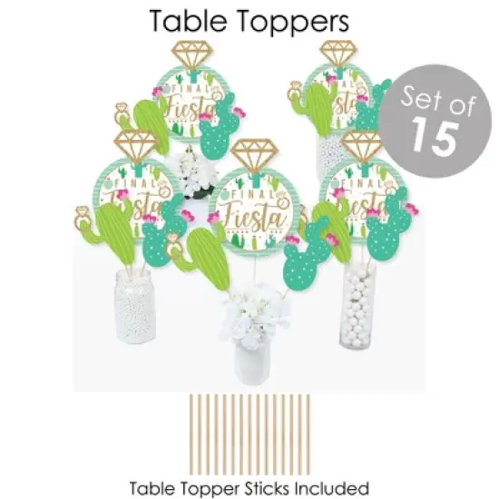 Big Dot of Happiness Final Fiesta - Last Fiesta Bachelorette Party Supplies - Banner Decoration Kit - Fundle Bundle image {4}