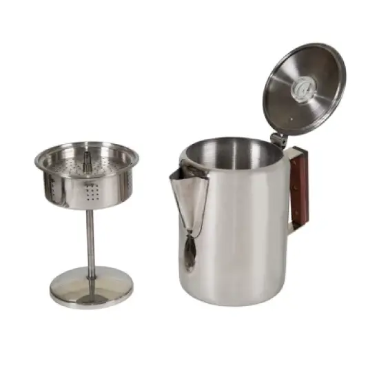 Stansport Stainless Steel Percolator Coffee Pot 9 Cups image {6}