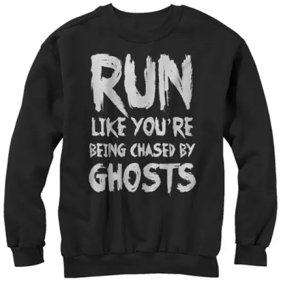 Women's CHIN UP Run You're Being Chased by Ghosts Sweatshirt image {2}