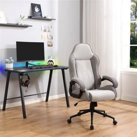 Gaming Dorm Desk with LED Lights and Headphone Holder - Room Essentials&trade; image {10}