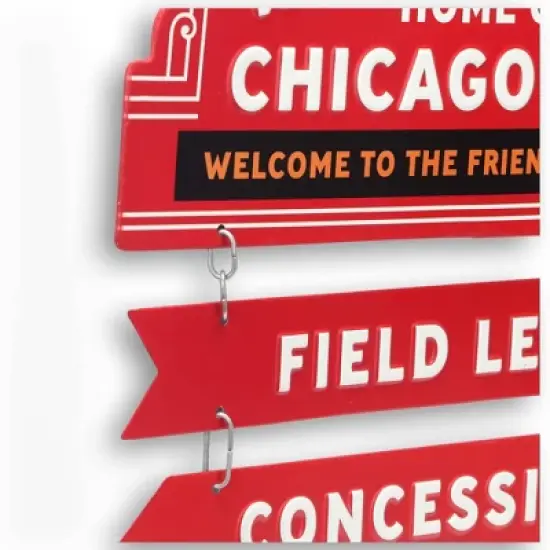 MLB Chicago Cubs Baseball Field Metal Panel image {3}