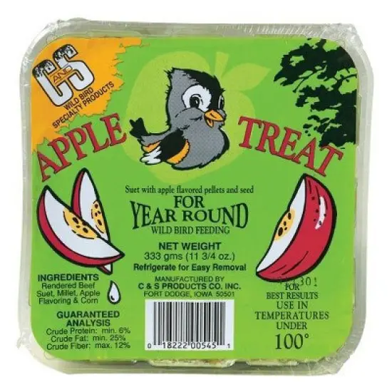 C&S 11.75 Oz. Apple Treat Suet image {1}