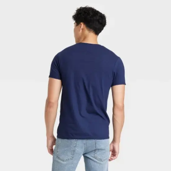 Men's Disney Pixar Short Sleeve Graphic T-Shirt - Navy image {1}