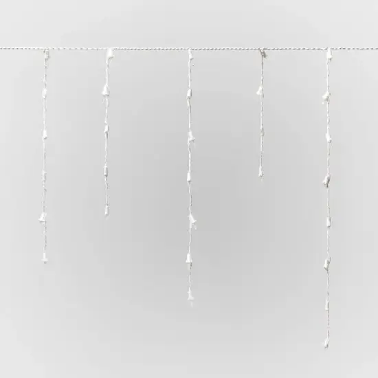 175ct LED Christmas Icicle Lights Spool Warm White with White Wire - Wondershop&trade; image {2}