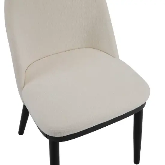 Christopher Knight Home Horizon Mid-Century Modern Upholstered Dining Chairs with Curved Backrest (Set of 2) image {7}