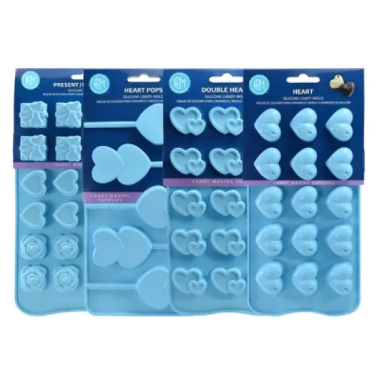R&M International Silicone Candy Making Heart Molds, 4 Piece Set image {6}
