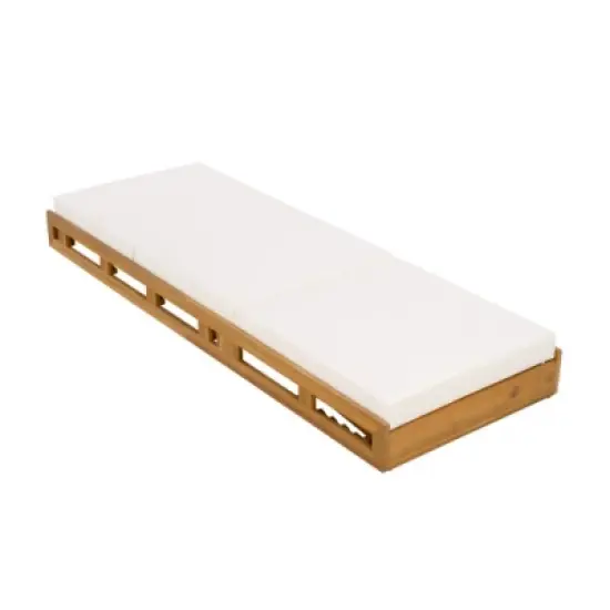 Outdoor Chaise Lounge Chairs with Cushions, Wooden Adjustable Backrest Recliner for Poolside Lounging or Patio Retreat-Maison Boucle image {4}