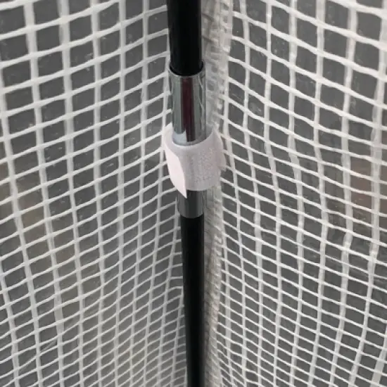 Outsunny 55" x 55" x 71" PE Greenhouse, Portable Hot House for Plants with Zippered Door for Outdoor Garden, or Patio, White image {5}