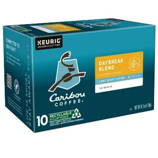 Caribou Coffee Daybreak Blend Light Roast Coffee Keurig K-Cup Coffee Pods image {11}