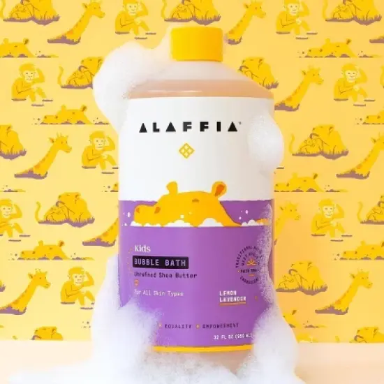 Alaffia Baby & Kids Lemon Lavender Bubble Bath - 32 fl oz image {5}
