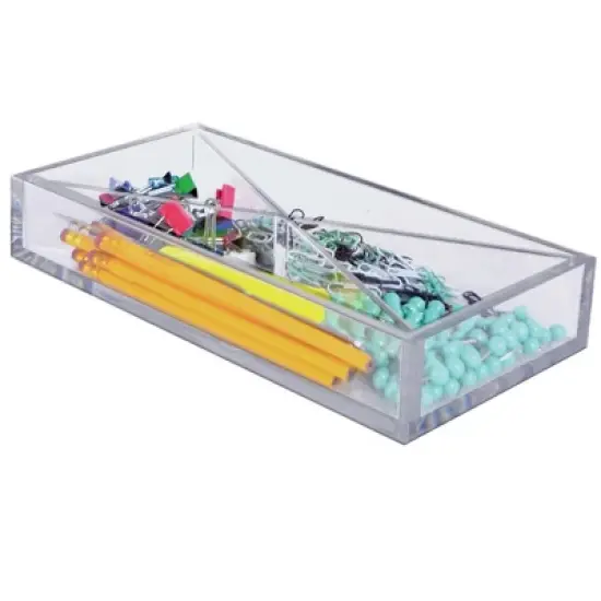 Azar Displays Large Tray Four Compartment Desk Organizer image {1}