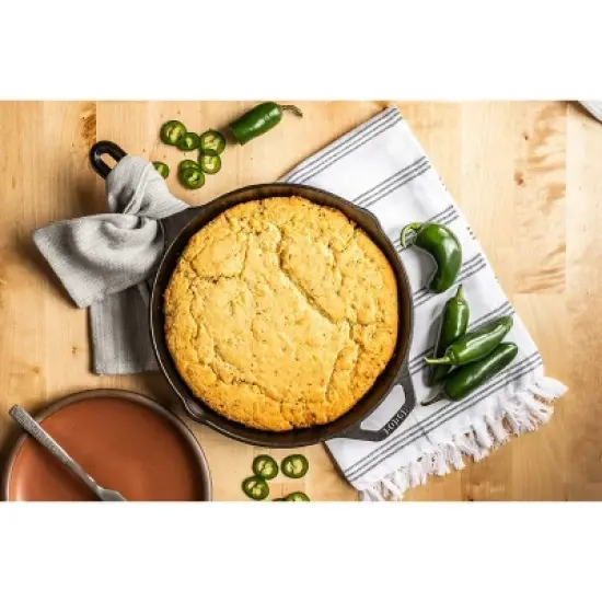 Lodge 6.5" Cast Iron Skillet: Oven & Broiler-Safe, Hand Wash, Gas & Induction Compatible, Black, 1.94 lbs image {2}