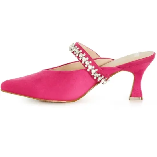 Women's WIDE FIT Paisley Heel - hot pink | AVENUE image {3}