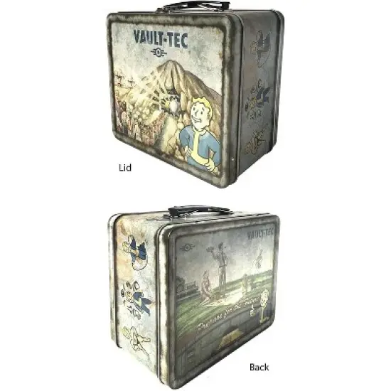 Fanwraps Fallout 4 Vault-Tec Weathered Tin Tote Prop Replica image {2}